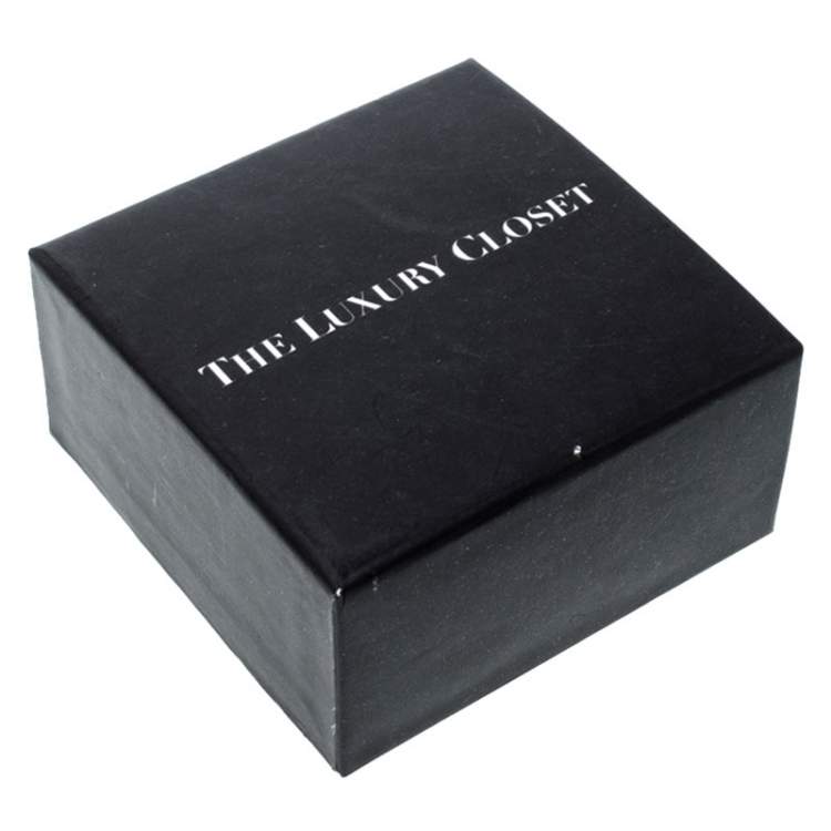 Pre Owned Damiani Damianissima Onyx Diamond Silver Ring Size 53