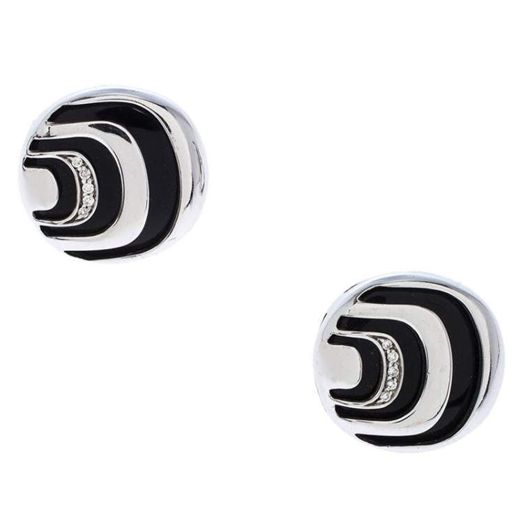 مملوكة مسبقًا أقراط دامياني داميانيسيما عقيق وألماس فضة