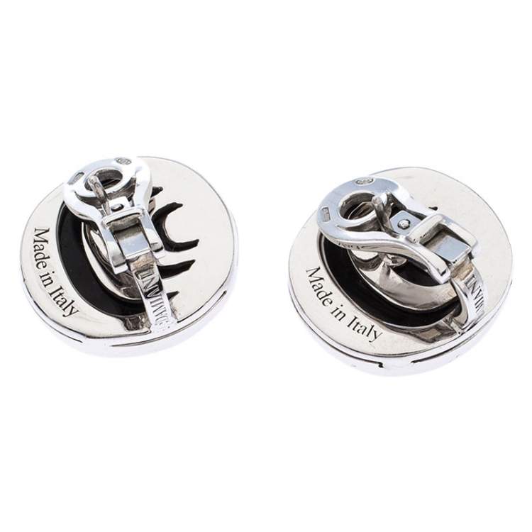 مملوكة مسبقًا أقراط دامياني داميانيسيما عقيق وألماس فضة