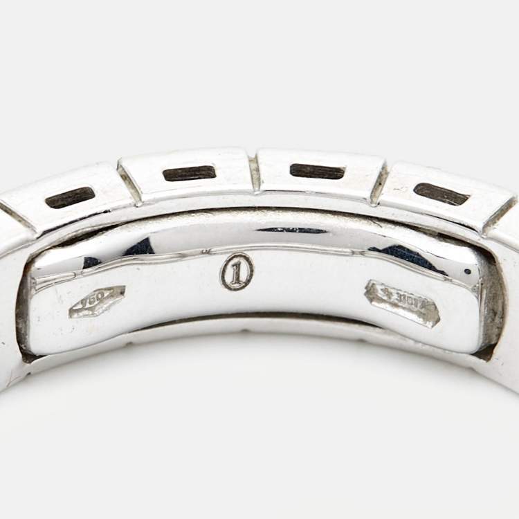 Pre Owned Damiani Belle Epoque Diamonds 18k White Gold Ring Size 62