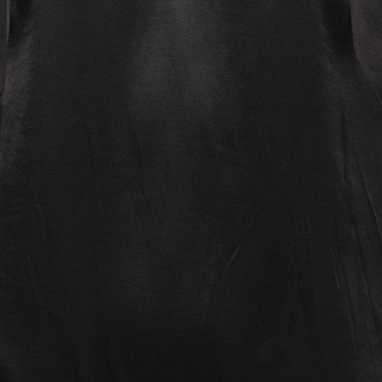 Pre Owned Twinset Black Satin Tank Top M