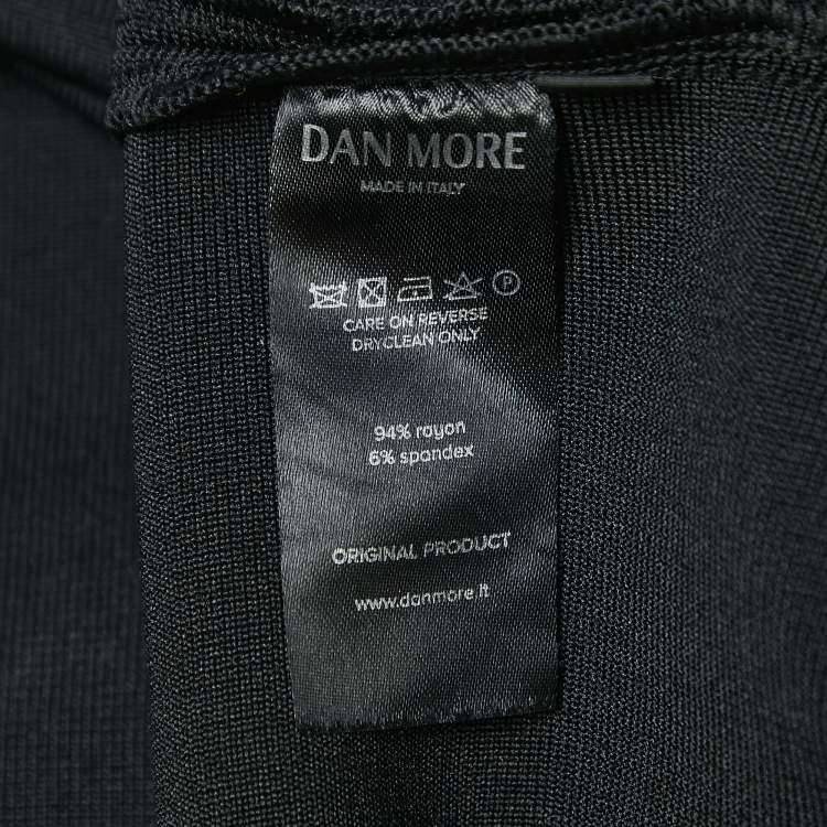 مملوكة مسبقًا Dan More Black Knit Iconic Panther Cycling Shorts M