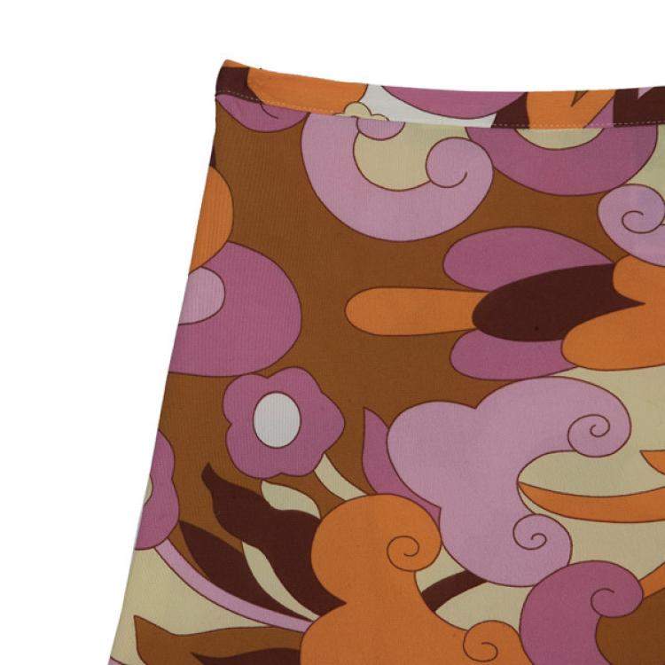 Pre Owned D&G Printed Skirt L