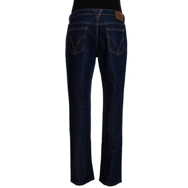 Pre Owned D&G Indigo Denim Medium Wash Tight Fit Slimmy Jeans M 