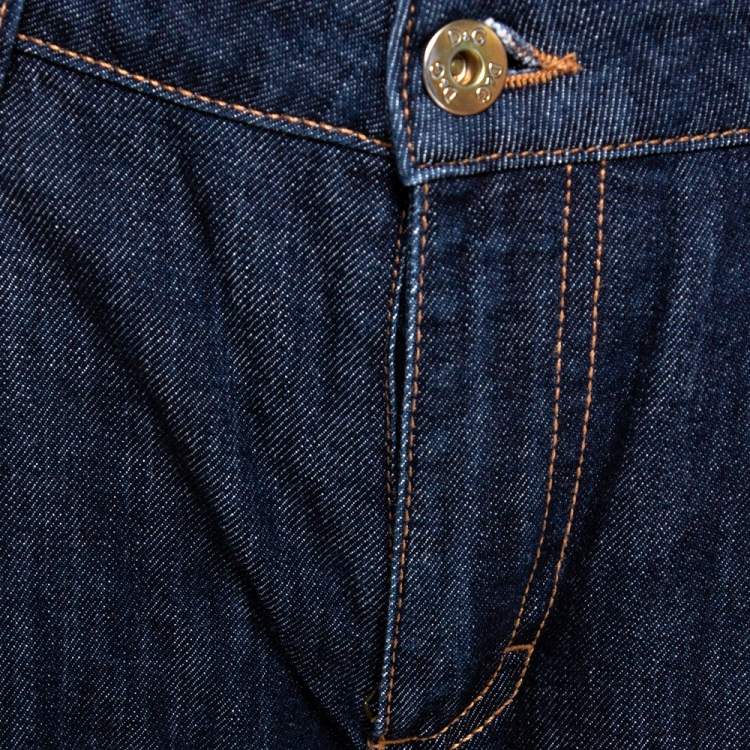 Pre Owned D&G Indigo Denim Medium Wash Tight Fit Slimmy Jeans M 