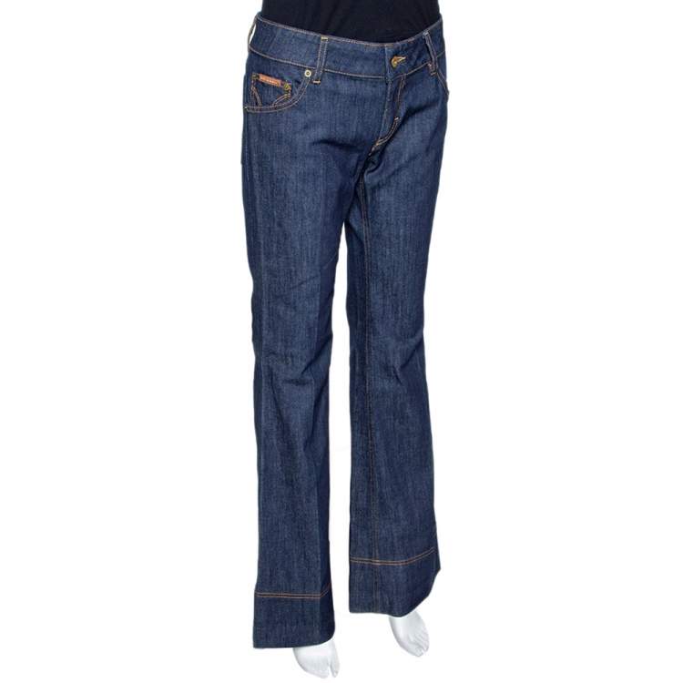 Pre Owned D&G Indigo Denim Flared Jeans M
