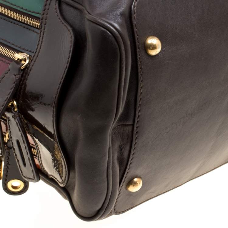 Pre Owned D&G Multicolor Leather Lily Bowler Bag