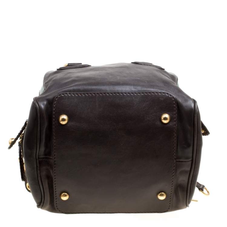 Pre Owned D&G Multicolor Leather Lily Bowler Bag