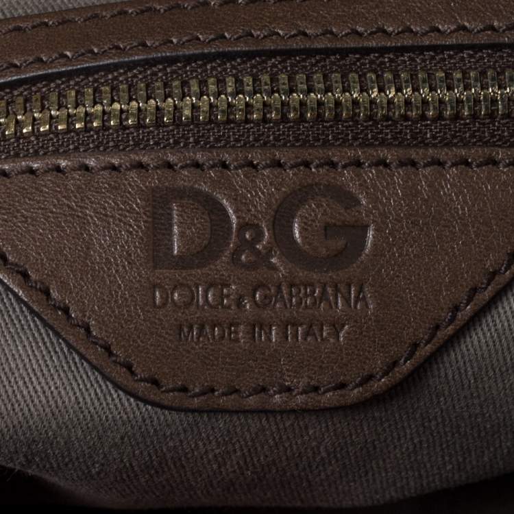 Pre Owned D&G Multicolor Floral Print Canvas Zip Clutch
