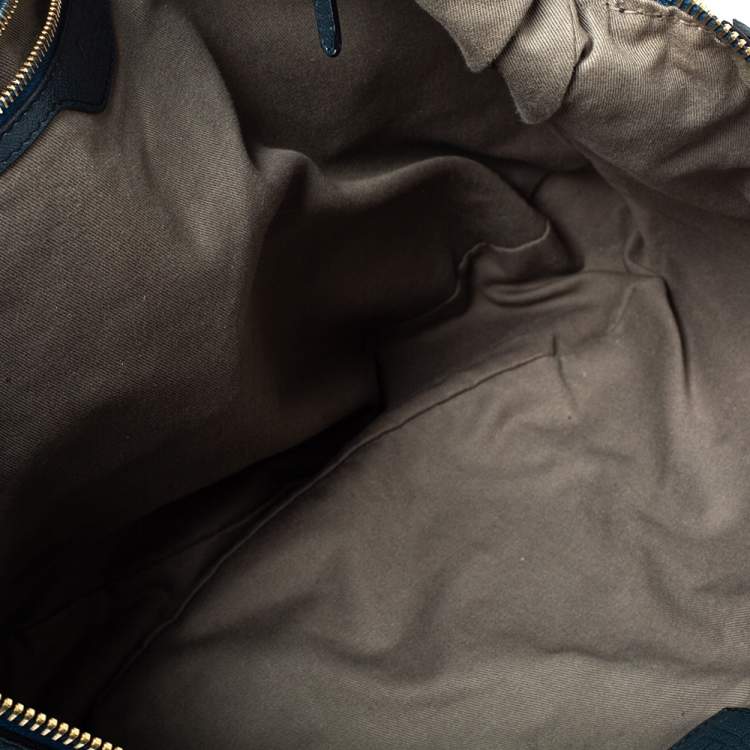 Pre Owned D&G Blue Leather Jeri Top Handle Bag