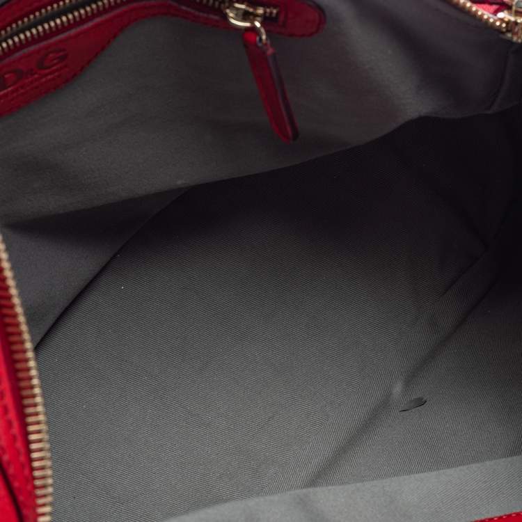 Pre Owned D&G Red Leather Katri Satchel