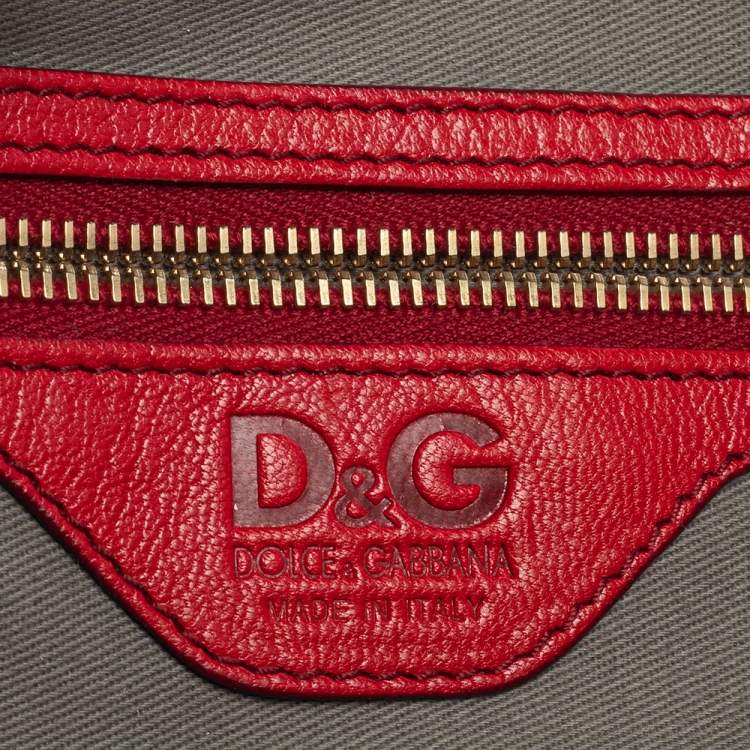 Pre Owned D&G Red Leather Katri Satchel