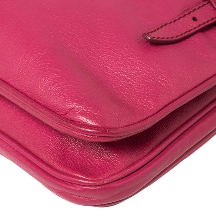 Pre Owned D&G Pink Leather Miss Allyson Shoulder Bag