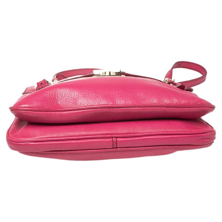 Pre Owned D&G Pink Leather Miss Allyson Shoulder Bag