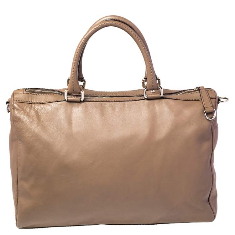 Pre Owned D&G Brown Leather Mindy Boston Bag