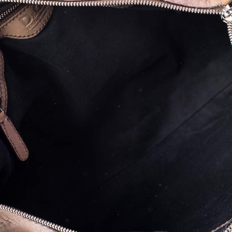Pre Owned D&G Brown Leather Mindy Boston Bag