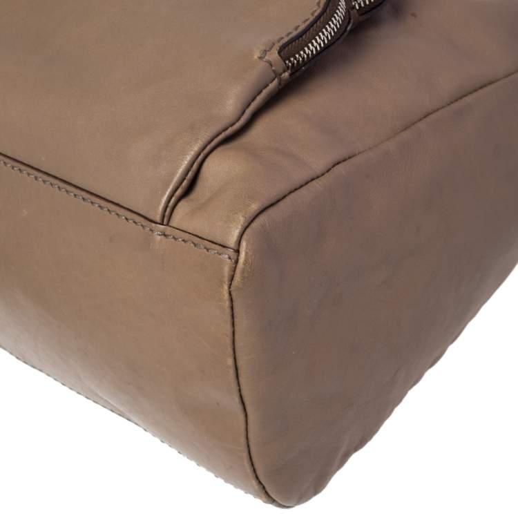 Pre Owned D&G Brown Leather Mindy Boston Bag