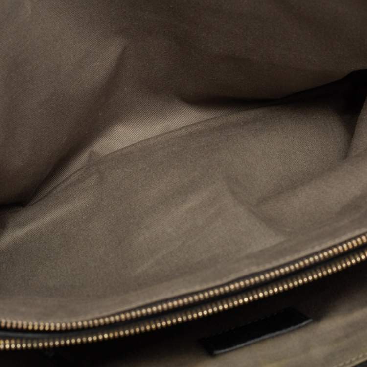 Pre Owned D&G Black Leather Lily Twist Satchel 