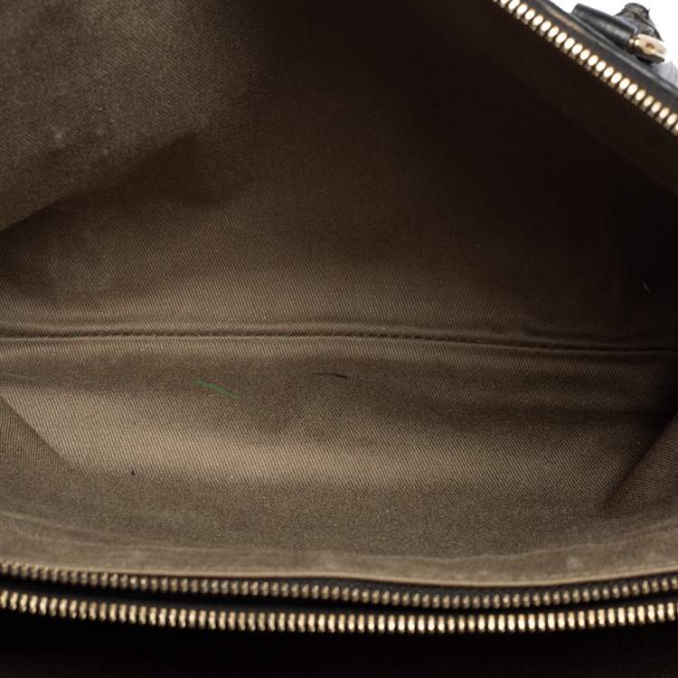 Pre Owned D&G Black Leather Lily Twist Satchel 