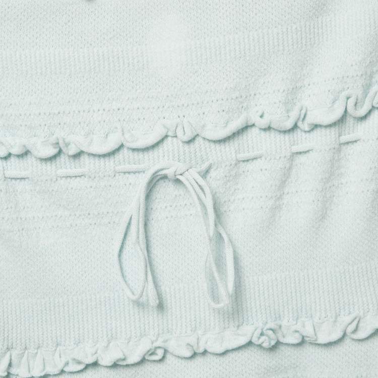 مملوكة مسبقًا Danielle Guizio Blue Knit Tube Top M