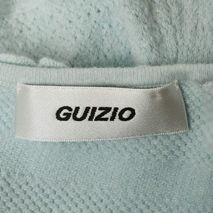 مملوكة مسبقًا Danielle Guizio Blue Knit Tube Top M