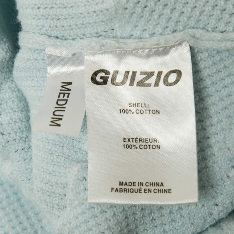 مملوكة مسبقًا Danielle Guizio Blue Knit Tube Top M