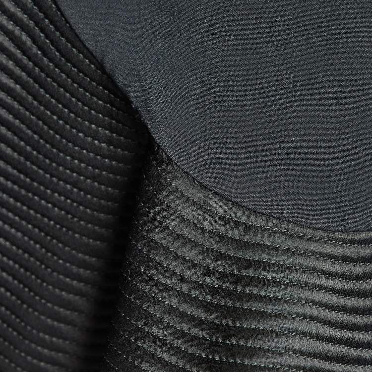 Pre Owned David Koma Black Cady Flounce Detail Jacket L