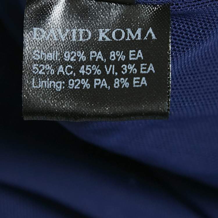 Pre Owned David Koma Sequin One Shoulder Mini Dress S