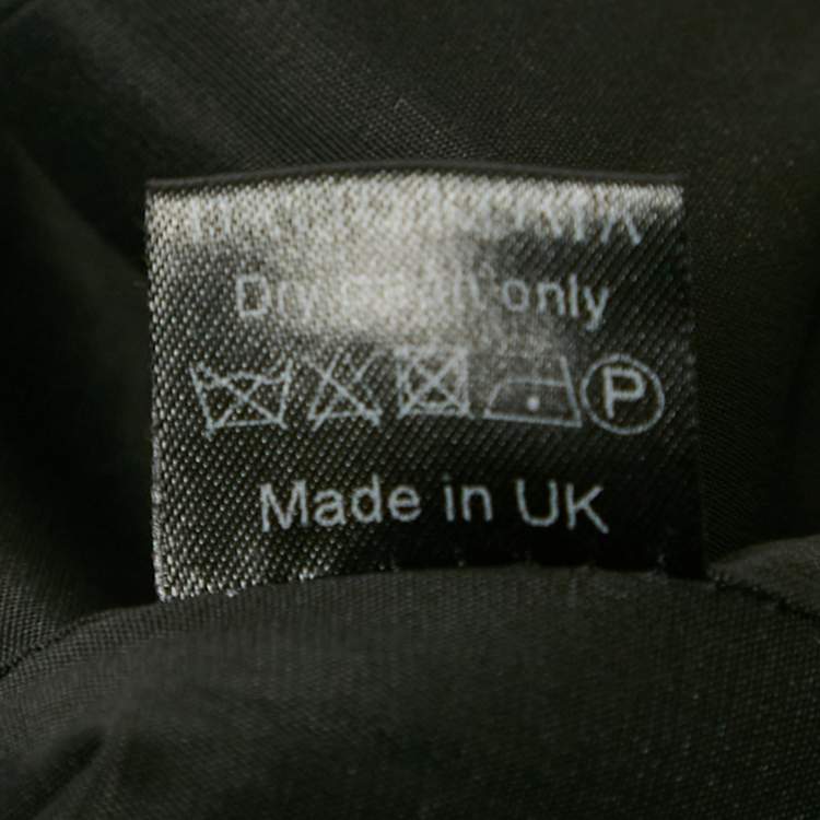 Pre Owned David Koma Black Wool Slit Pencil Skirt S