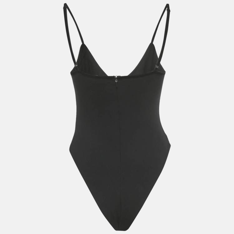 Pre Owned David Koma Black Crystal Jersey Bodycon M