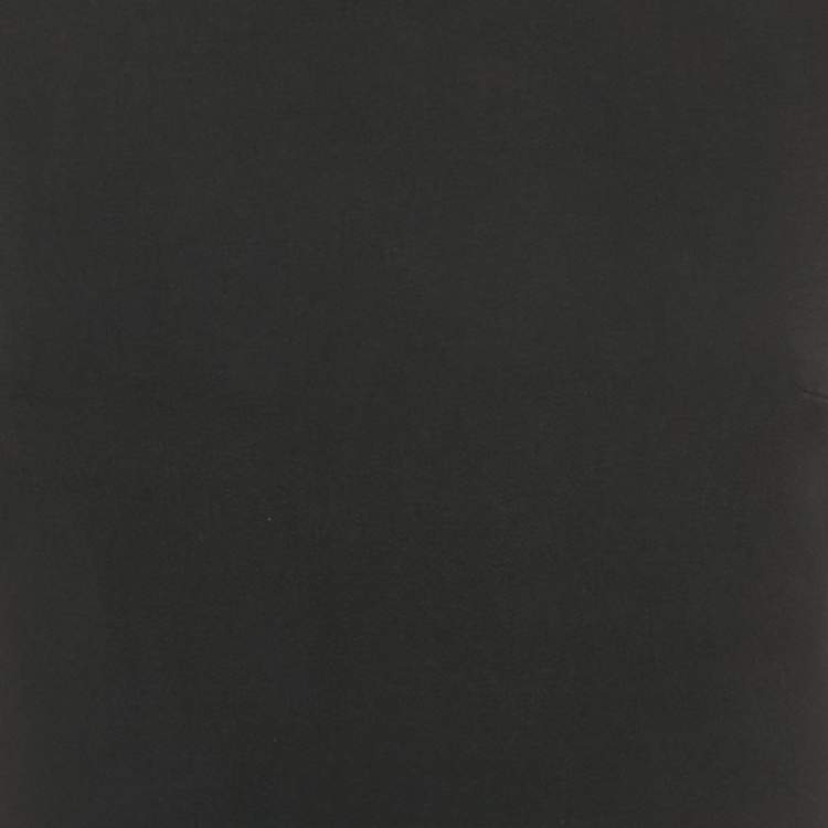 Pre Owned  David Koma Black Crepe Side Rose Payette Open Leg Mini Dress S