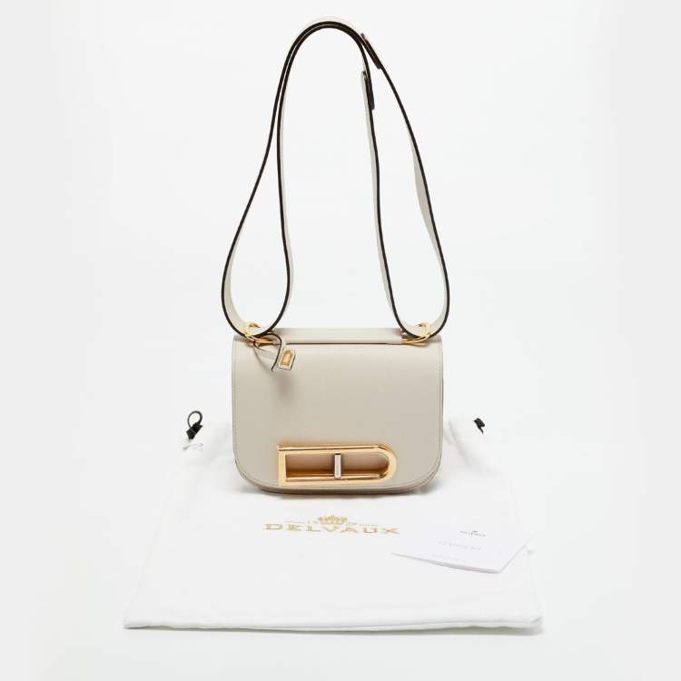 Pre Owned Delvaux Sesame Leather Small Lingot Shoulder Bag