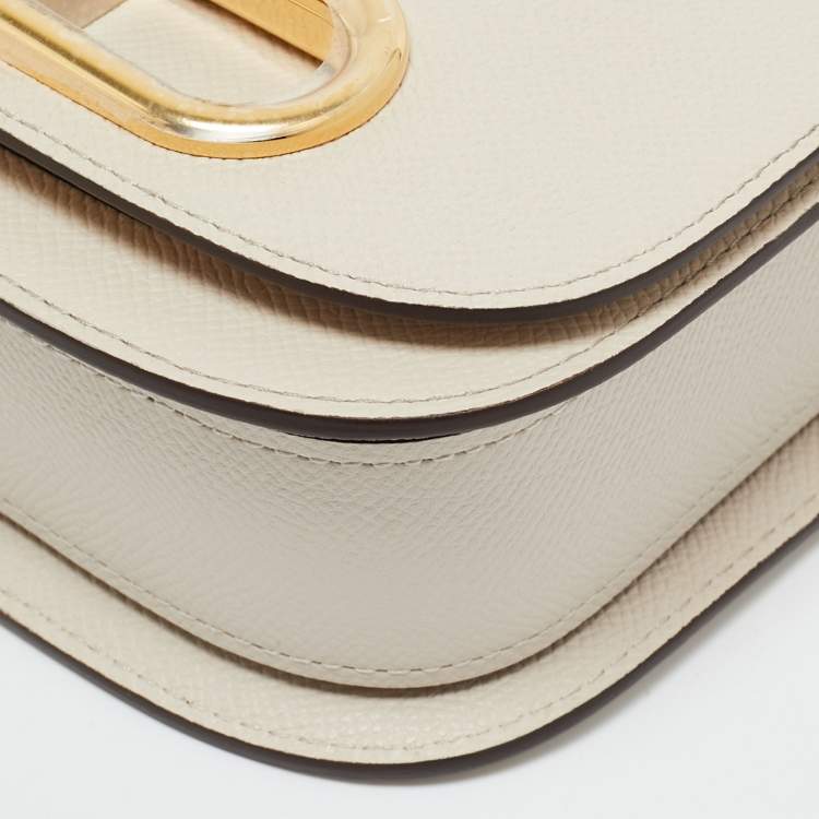 Pre Owned Delvaux Sesame Leather Small Lingot Shoulder Bag