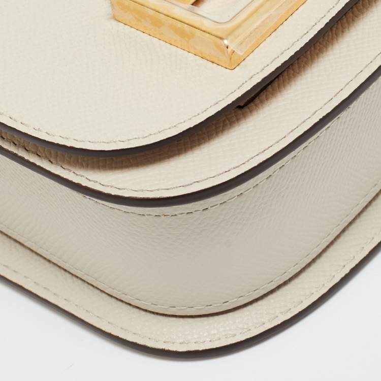 Pre Owned Delvaux Sesame Leather Small Lingot Shoulder Bag