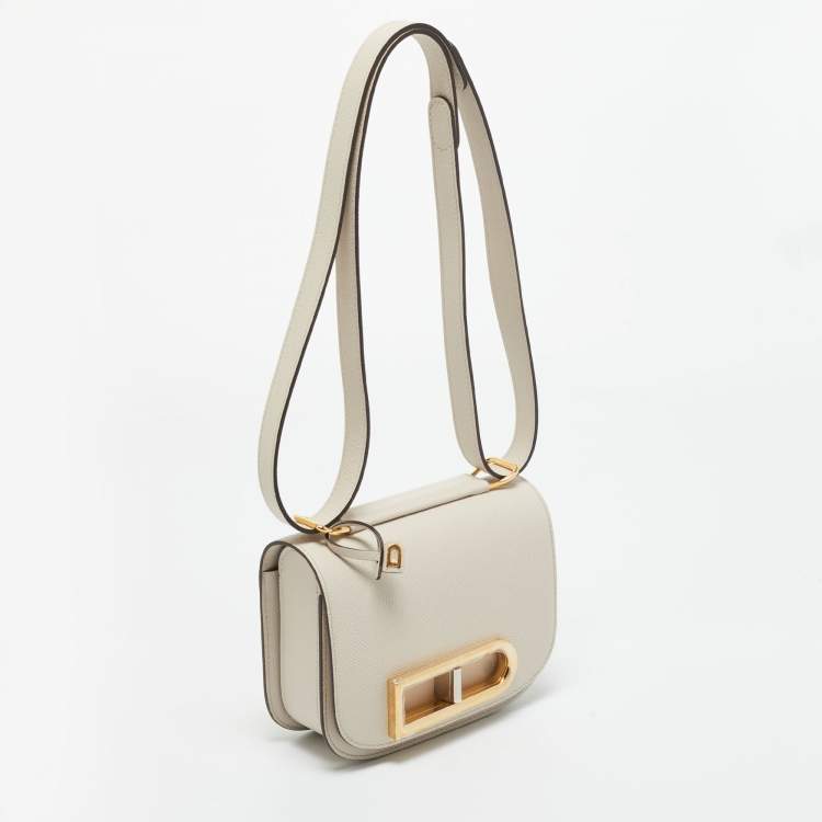 Pre Owned Delvaux Sesame Leather Small Lingot Shoulder Bag