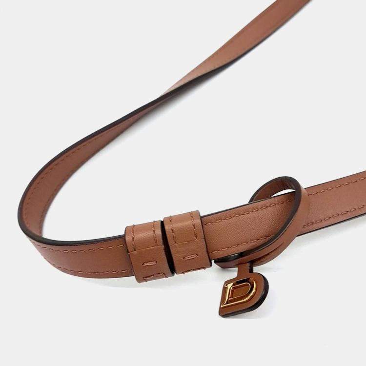 Pre Owned Delvaux Brown Leather Ringo Small Bag