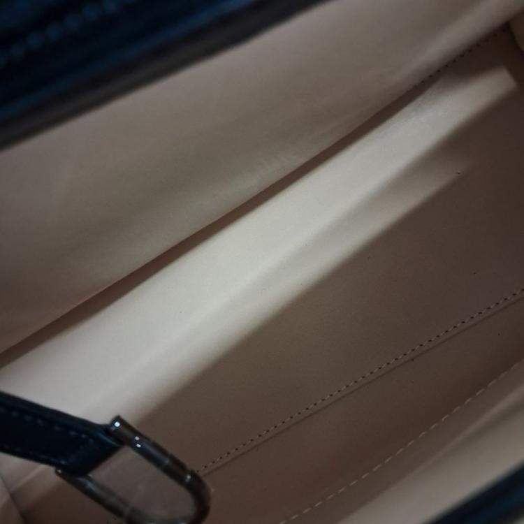 Pre Owned Delvaux Black Leather Tompet GM bag