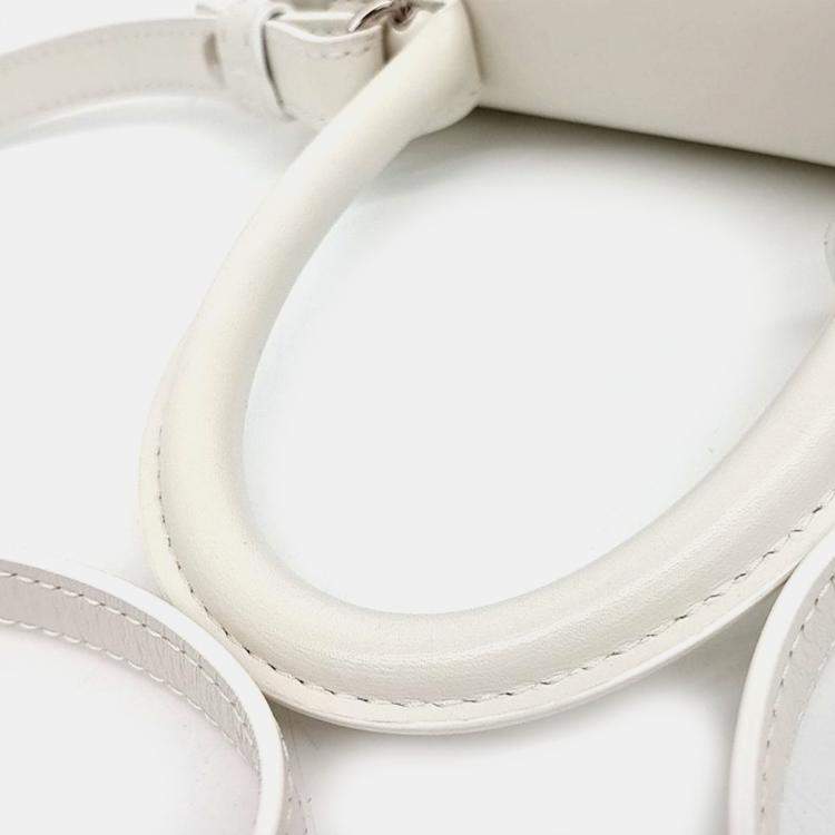 Pre Owned Delvaux White Leather Briand Mini Box