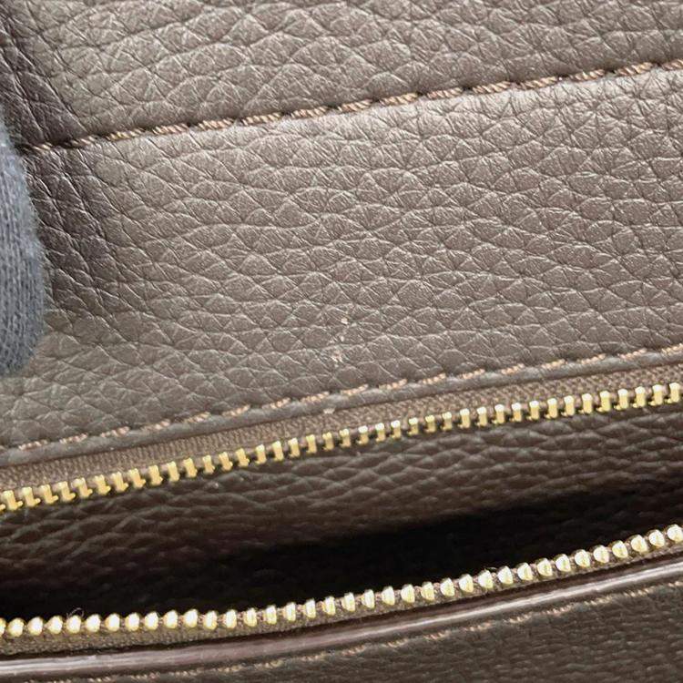 Pre Owned Delvaux DtoD Tote Bag Brown Canvas Leather Size MM