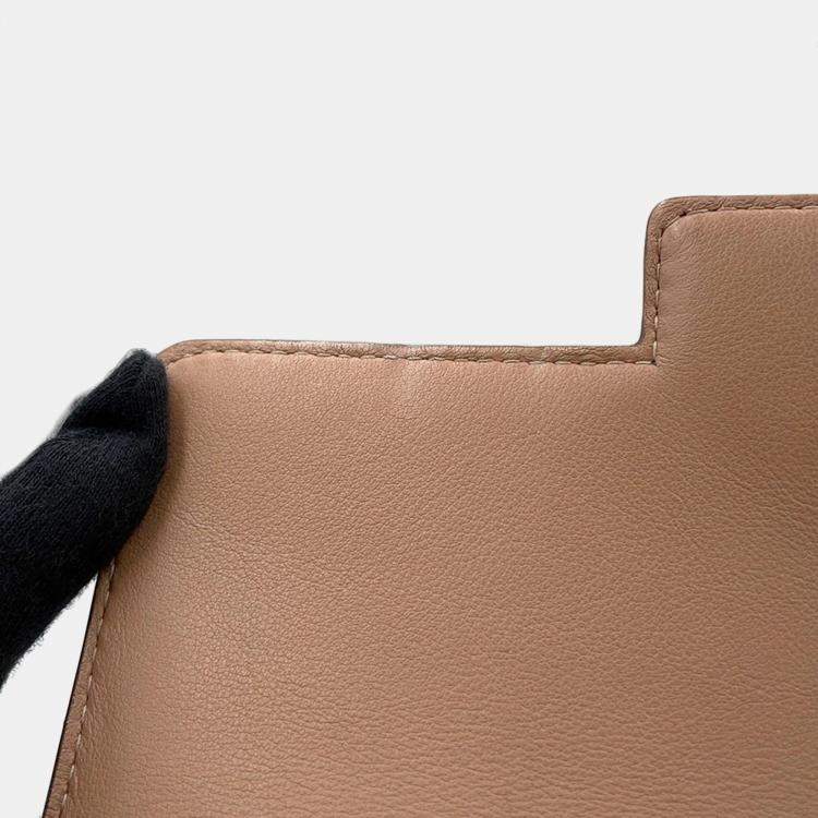 Pre Owned Delvaux Tempe MM Beige Leather Handbag