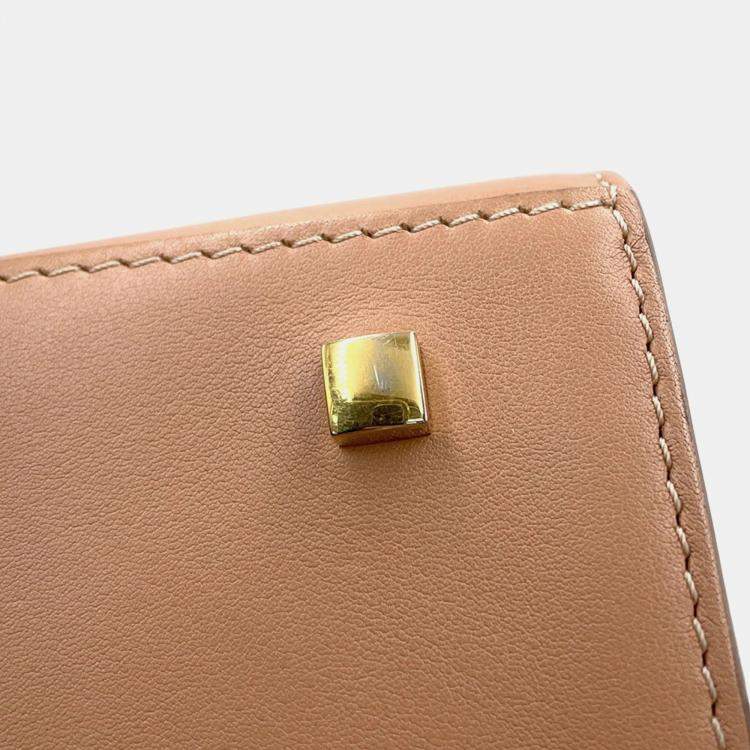 Pre Owned Delvaux Tempe MM Beige Leather Handbag