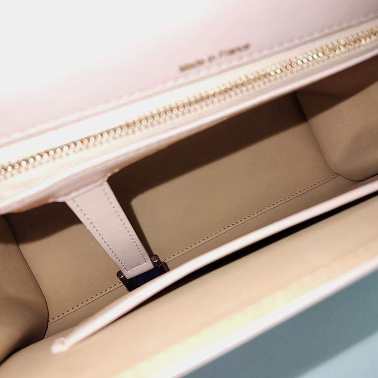 Pre Owned Delvaux Pink Leather Tompet MM