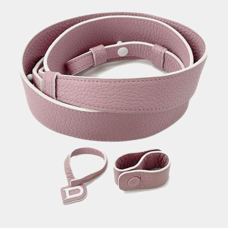 مملوكة مسبقًا Delvaux Cool Box Pink Grained Calf Leather Size Mini