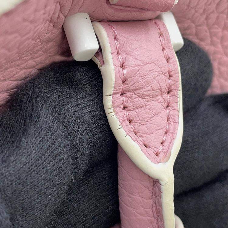 مملوكة مسبقًا Delvaux Cool Box Pink Grained Calf Leather Size Mini