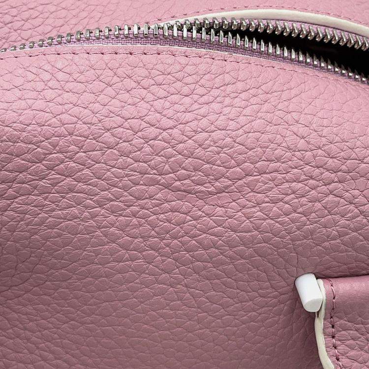 مملوكة مسبقًا Delvaux Cool Box Pink Grained Calf Leather Size Mini