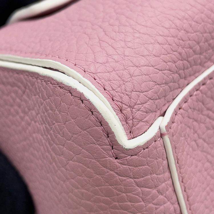 مملوكة مسبقًا Delvaux Cool Box Pink Grained Calf Leather Size Mini