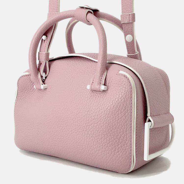 مملوكة مسبقًا Delvaux Cool Box Pink Grained Calf Leather Size Mini