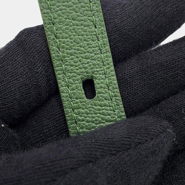 مملوكة مسبقًا Delvaux Brillon 2Way Handbag Green Leather Size Mini