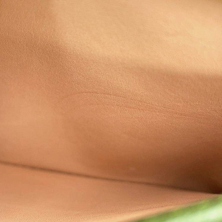 مملوكة مسبقًا Delvaux Brillon 2Way Handbag Green Leather Size Mini