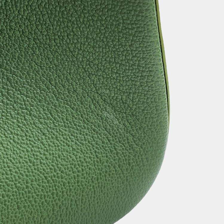 مملوكة مسبقًا Delvaux Brillon 2Way Handbag Green Leather Size Mini